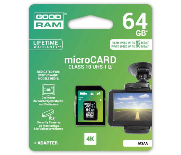 GOODRAM MicroSDXC 64GB 95MB/s M3AA-0640R11-DD - 309242 - zdjęcie 3